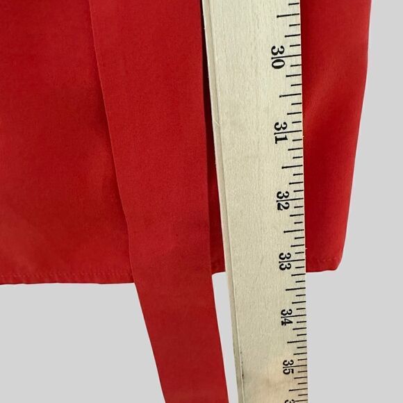 Line and‎ Dot Revolve Womens Karla Dress Size M Red Ruffle Sheath Tie back - Picture 9 of 12